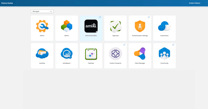 Aktivera Amili AutoCollect steg 2-1