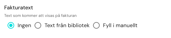 Använd fakturatext