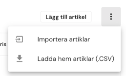 Bulkimport artiklar
